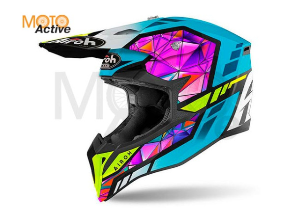 Кроссовый шлем Airoh Wraap Diamond Gloss